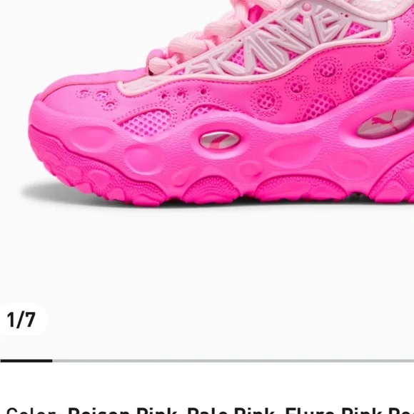 Puma X La France’ Men’s Poison Pink Athletic Shoes size 6 new with box